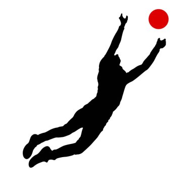 Beyaz arka plan üzerinde siluet kadar atlama Acrobat