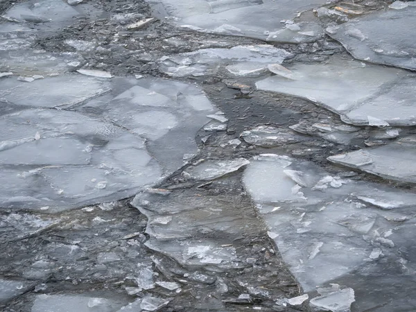 Eisbeschaffenheit Von Seen Freien Mit Schnee — Stockfoto