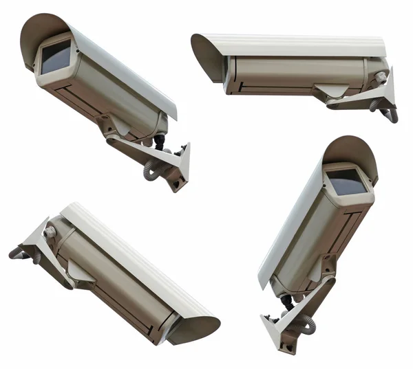 Security Cameras Camera White Background — Stock Photo, Image