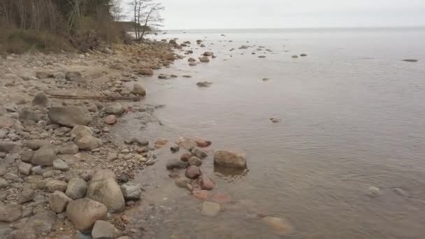 Roja Латвії Балтійського Моря Приморський Повітряних Drone Вид Зверху Uhd — стокове відео