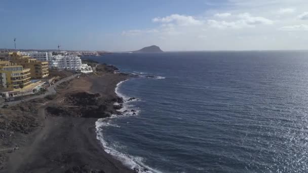 Vista Aérea Isla Tenerife Canarias España Océano Atlántico Drone Vista — Vídeos de Stock