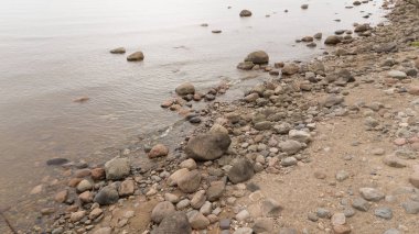 Roja Letonya Baltık Denizi deniz hava dron Üstten Görünüm