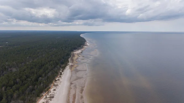 Roja Latvia Baltic Sea Seaside Aerial Drone Top View — Stock Photo, Image