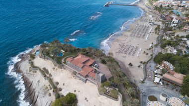 Tenerife Adası kanarya İspanya Atlantik Okyanusu dron üstten görünüm havadan görünümü