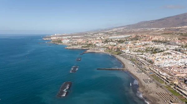 Aerial View Tenerife Island Canary Spain Atlantic Ocean Drone Top — Stock Photo, Image