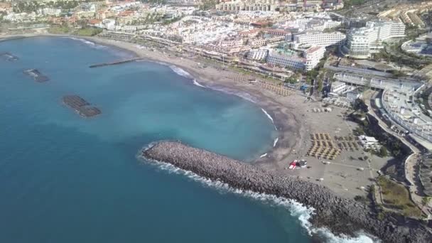 Vue Aérienne de Tenerife île Canaries Espagne Océan Atlantique drone vue du dessus 4K UHD vidéo 