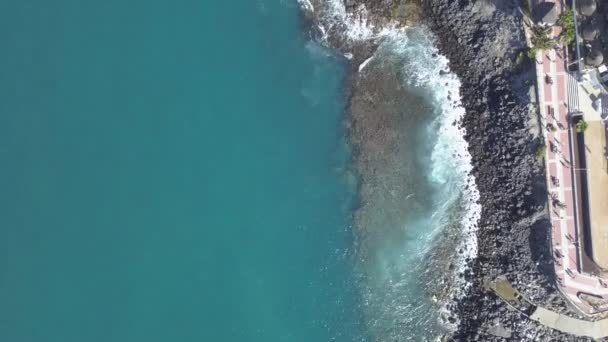 Vista Aerea Dell Isola Tenerife Canarie Spagna Oceano Atlantico Drone — Video Stock