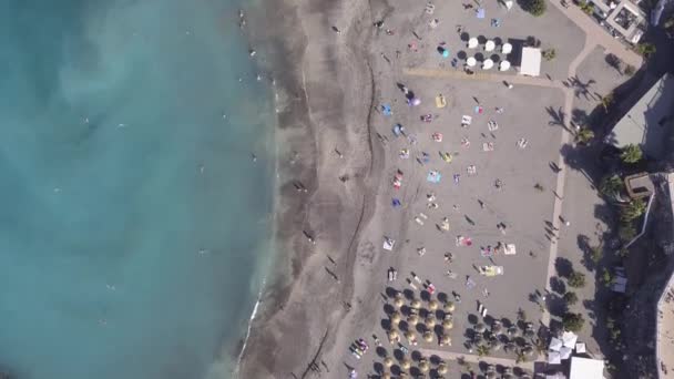 Αεροφωτογραφία Της Τενερίφης Νησί Καναρίων Ισπανία Ατλαντικού Ωκεανού Κηφήνας Κάτοψη — Αρχείο Βίντεο