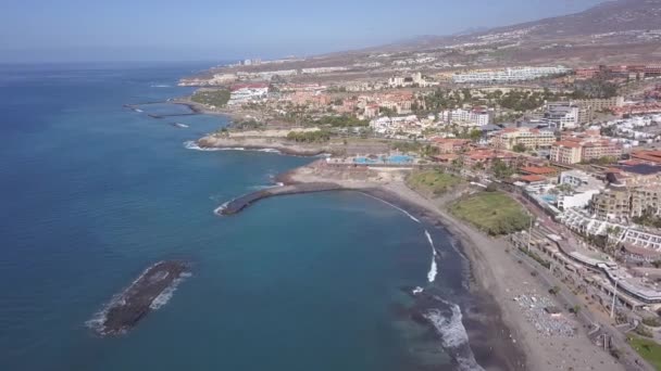 Vue Aérienne de Tenerife île Canaries Espagne Océan Atlantique drone vue du dessus 4K UHD vidéo 