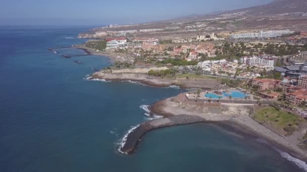 Flygfoto Över Teneriffa Kanarieöarna Spanien Atlantic Ocean Drone Ovanifrån Uhd — Stockvideo