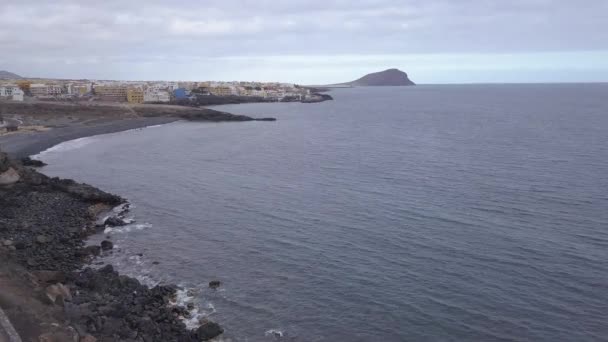 特内里费岛鸟瞰西班牙大西洋无人机俯视图 Uhd — 图库视频影像