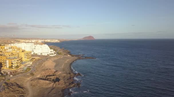 Vue Aérienne Tenerife Île Canaries Espagne Océan Atlantique Drone Vue — Video