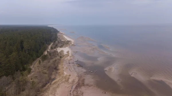 Roja Latvia Baltic Sea Sea Sea Air Drone Draufsicht — Stockfoto