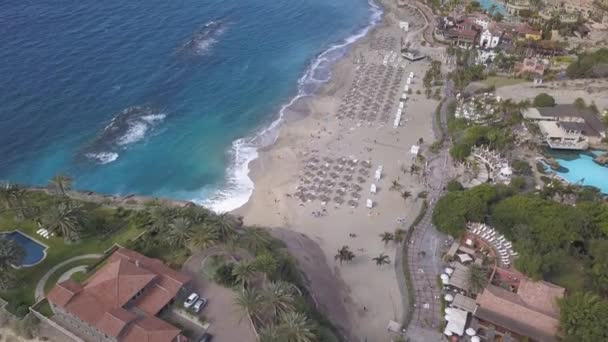 Vista Aérea Isla Tenerife Canarias España Océano Atlántico Drone Vista — Vídeos de Stock