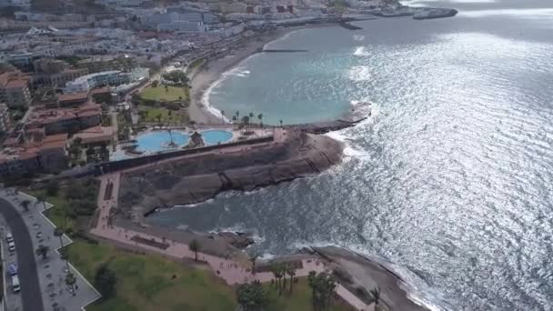 Vue Aérienne de Tenerife île Canaries Espagne Océan Atlantique drone vue du dessus 4K UHD vidéo 