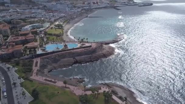Vista Aerea Dell Isola Tenerife Canarie Spagna Oceano Atlantico Drone — Video Stock