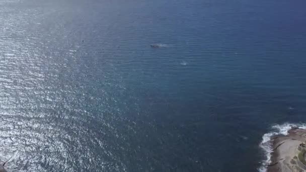 Luchtfoto Van Tenerife Eiland Canarische Spanje Atlantische Oceaan Drone Bovenaanzicht — Stockvideo