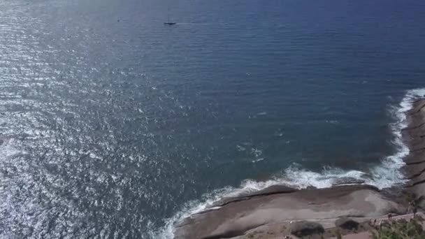 Вид Воздуха Остров Тенерифе Канарская Испания Атлантический Океан Беспилотник Вид — стоковое видео
