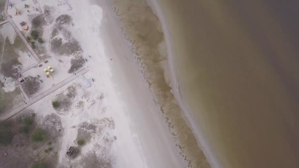 Puerto Rojo Letonia Vista Aérea Del Campo Drone Vista Superior — Vídeo de stock
