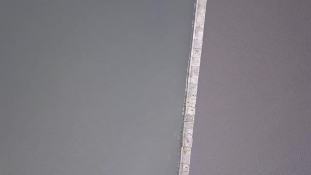 Λιμάνι Roja Λετονία Αεροφωτογραφία Της Υπαίθρου Κηφήνας Κάτοψη Uhd Βίντεο — Αρχείο Βίντεο