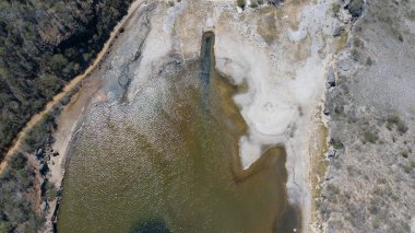 deniz plaj sahil Bonaire Adası Karayip Denizi havadan dron üst