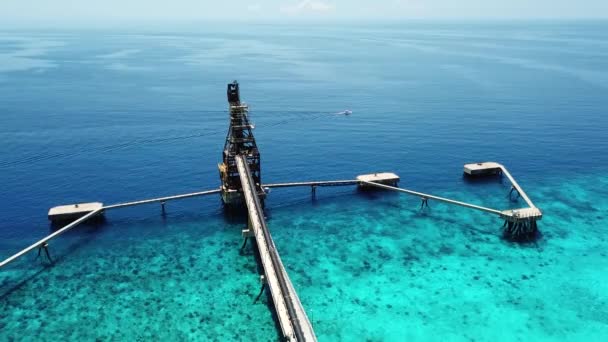 Puerto Sal Caribeño Isla Bonaire Avión Tripulado Vista Superior Uhd — Vídeo de stock