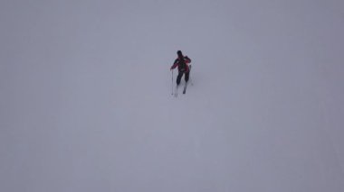 kar dağ Slovakya Kayak Kış Jasna Europa hava dron Üstten Görünüm