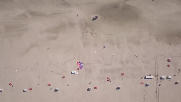 Mar Baltico Spiaggia Costa Parnu Estonia Drone Aereo Vista Dall — Video Stock