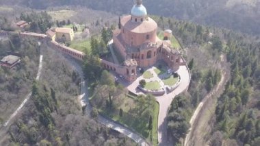 İtalya Bologna şehir manzara hava görünümü