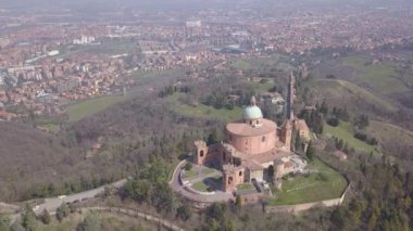 İtalya Bologna şehir manzara hava görünümü