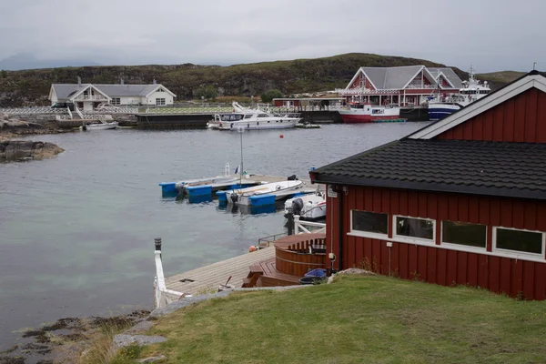 Noruega Ilha Averoy Paisagem Nórdica Norte Outono Imagem — Fotografia de Stock