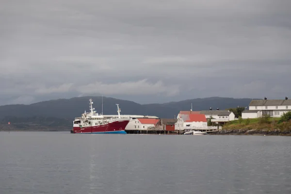 Noruega Ilha Averoy Paisagem Nórdica Norte Outono Imagem — Fotografia de Stock