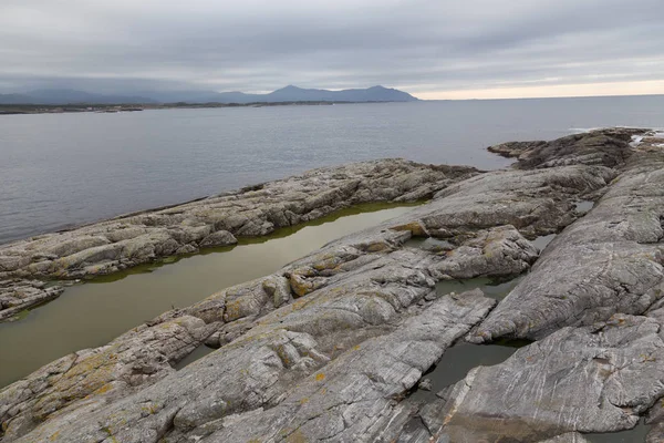 Isla Noruega Averoy Paisaje Nórdico Otoño Norte Foto — Foto de Stock