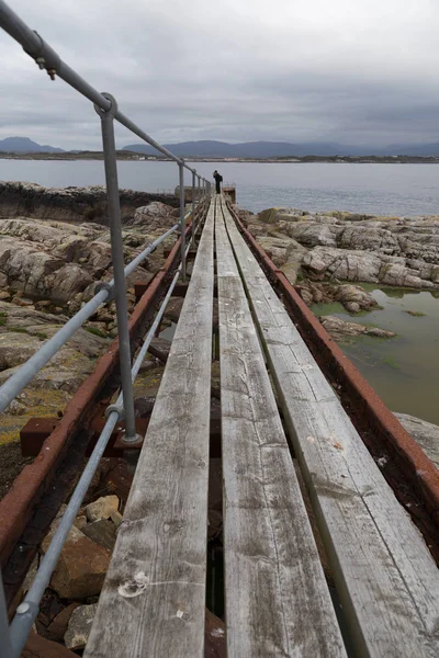 Noruega Ilha Averoy Paisagem Nórdica Norte Outono Imagem — Fotografia de Stock