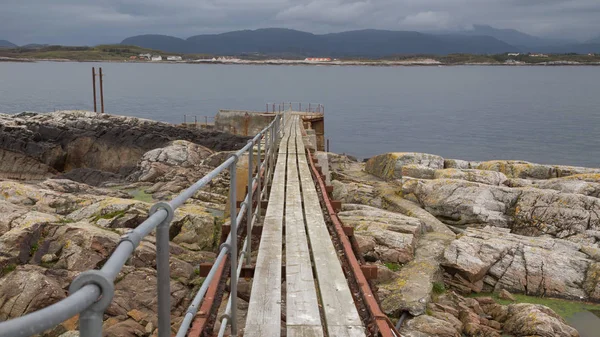 Norge Island Averoy Nordic Landskap Norra Höst Bild — Stockfoto