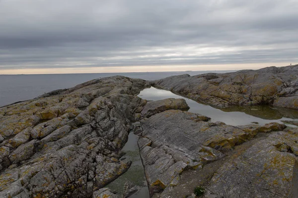 Norge Island Averoy Nordic Landskap Norra Höst Bild — Stockfoto