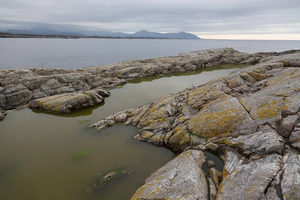 Norge Island Averoy Nordic Landskap Norra Höst Bild — Stockfoto