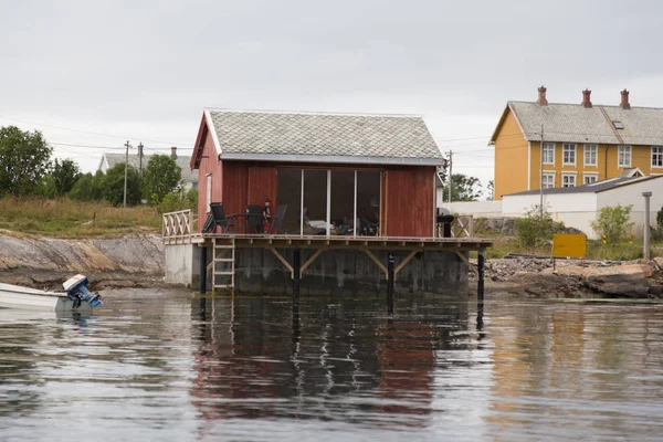 Isla Noruega Averoy Paisaje Nórdico Otoño Norte Foto —  Fotos de Stock