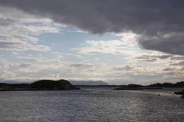 Norge Island Averoy Nordic Landskap Norra Höst Bild — Stockfoto