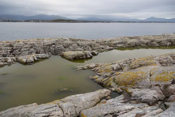 Isla Noruega Averoy Paisaje Nórdico Otoño Norte Foto — Foto de Stock