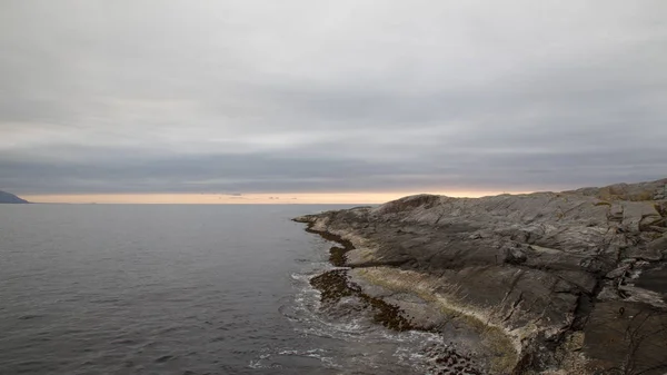 Noruega Ilha Averoy Paisagem Nórdica Norte Outono Imagem Imagem De Stock