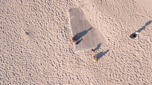 Mar Báltico Costa Playa Ventspils Kurzeme Avión Tripulado Vista Superior — Foto de Stock