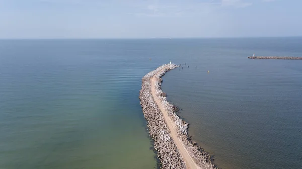 Harbor Ventspils Λετονία Αεροφωτογραφία Της Υπαίθρου Drone Top View — Φωτογραφία Αρχείου