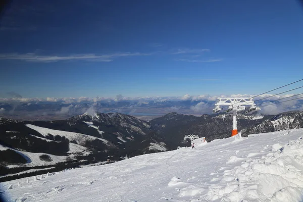 Sneeuw Bergen Ski Jasna Slowakije Tatra Landschappen — Stockfoto