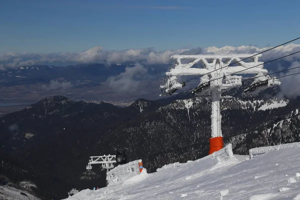 Snö Berg Ski Jasna Slovakien Tatra Landskap — Stockfoto