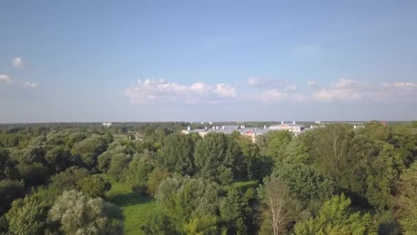 Vista Aerea Della Città Jelgava Lettonia Zemgale Drone Vista Dall — Video Stock