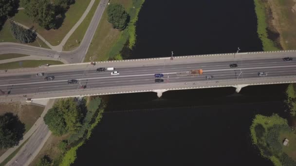 Vista Aerea Della Città Jelgava Lettonia Zemgale Drone Vista Dall — Video Stock
