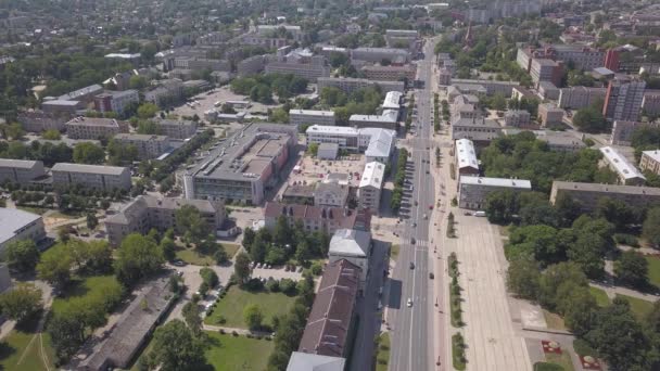 Vue Aérienne Ville Jelgava Lettonie Zemgale Drone Top View Uhd — Video