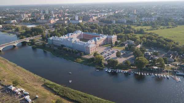 Aerial View Jelgava City Latvia Zemgale Drone Top View — Stock Photo, Image