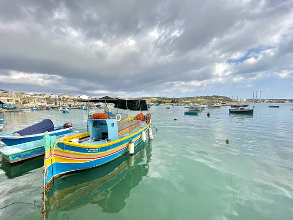 Marsaxlokk Αλιευτικό Χωριό Μάλτα Χώρα Νησί Μεσόγειος Θάλασσα Τοπίο Ταξιδιωτικές — Φωτογραφία Αρχείου